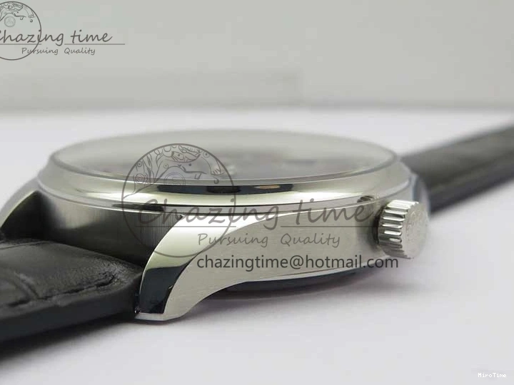 MIROTIME 0502 TimelessDesign Portuguese IW358304 ZF 1:1 Best Edition SS Blue Dial on Leather Strap A 7078